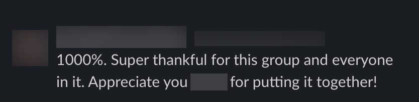 Member comment