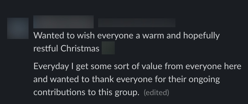 Member comment