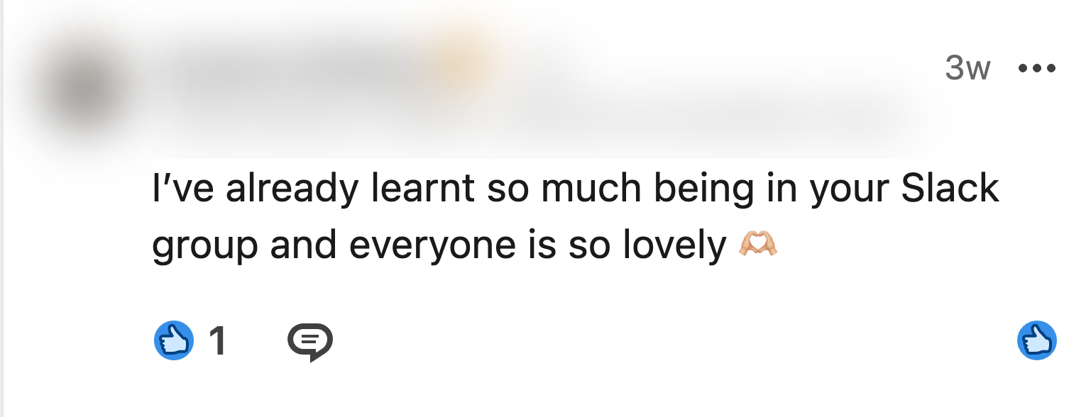 Member comment