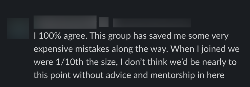 Member comment