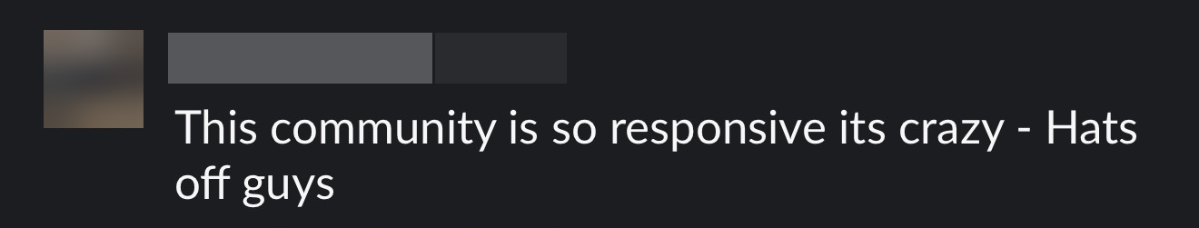 Member comment